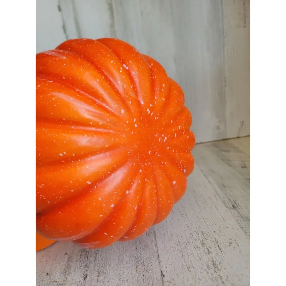 Halloween pumpkin figure trinket box set home decor glitter uniqueStyrofoam pump